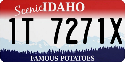 ID license plate 1T7271X