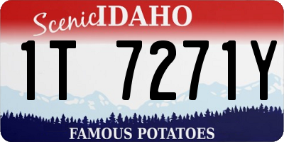 ID license plate 1T7271Y
