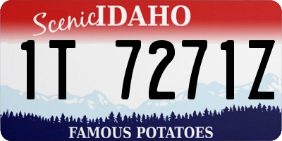 ID license plate 1T7271Z