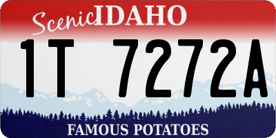 ID license plate 1T7272A