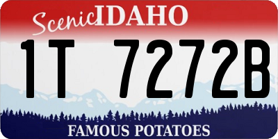 ID license plate 1T7272B