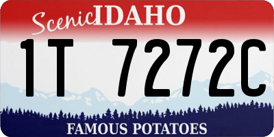 ID license plate 1T7272C