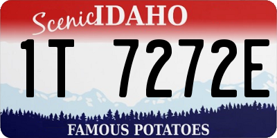 ID license plate 1T7272E