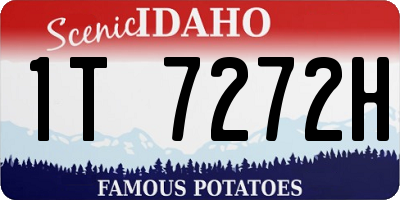 ID license plate 1T7272H