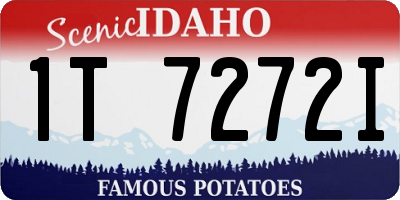 ID license plate 1T7272I