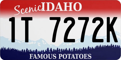 ID license plate 1T7272K
