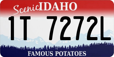 ID license plate 1T7272L