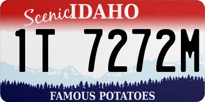ID license plate 1T7272M
