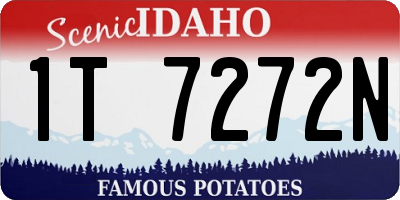 ID license plate 1T7272N