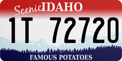 ID license plate 1T7272O