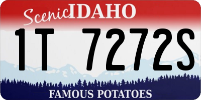 ID license plate 1T7272S