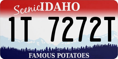 ID license plate 1T7272T