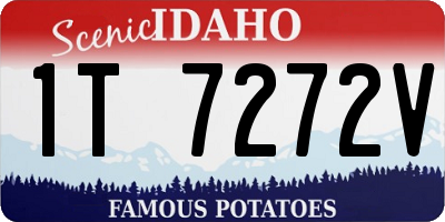ID license plate 1T7272V