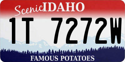 ID license plate 1T7272W