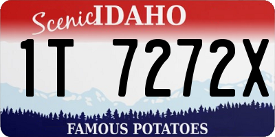 ID license plate 1T7272X