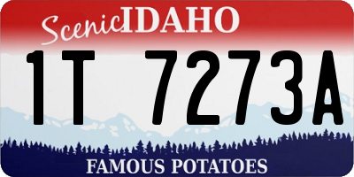 ID license plate 1T7273A