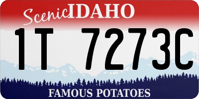 ID license plate 1T7273C