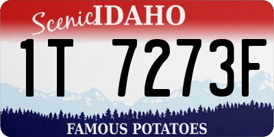 ID license plate 1T7273F