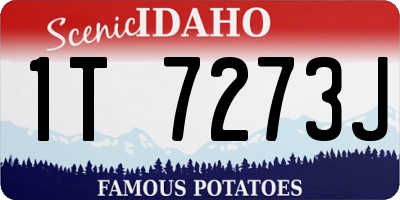 ID license plate 1T7273J