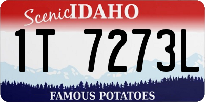 ID license plate 1T7273L
