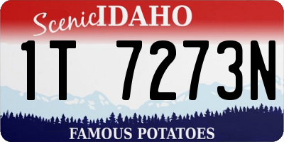 ID license plate 1T7273N