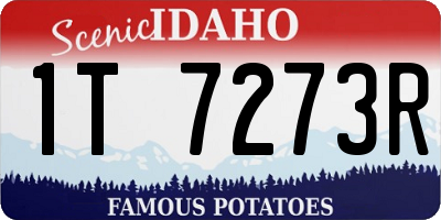 ID license plate 1T7273R