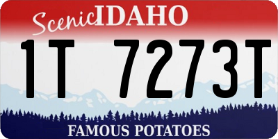 ID license plate 1T7273T