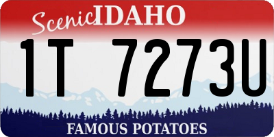 ID license plate 1T7273U