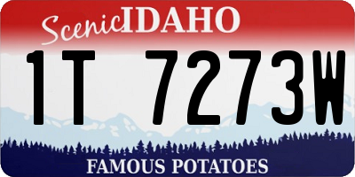 ID license plate 1T7273W