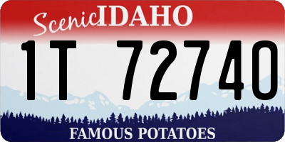 ID license plate 1T7274O