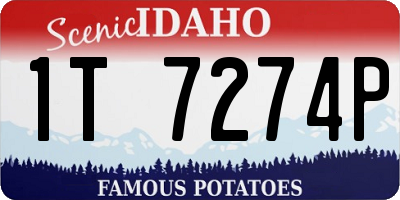 ID license plate 1T7274P