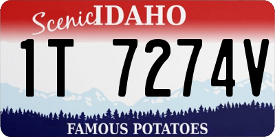 ID license plate 1T7274V