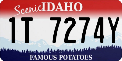 ID license plate 1T7274Y