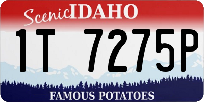 ID license plate 1T7275P