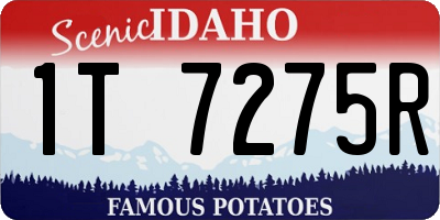ID license plate 1T7275R