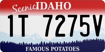 ID license plate 1T7275V