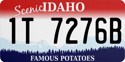 ID license plate 1T7276B