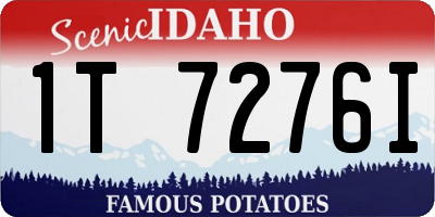 ID license plate 1T7276I