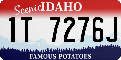 ID license plate 1T7276J