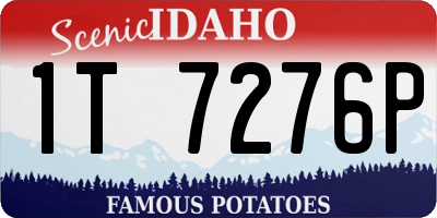 ID license plate 1T7276P