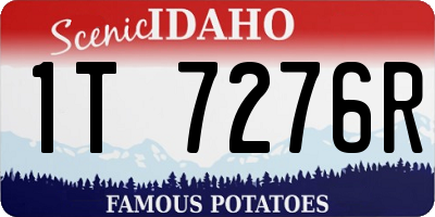 ID license plate 1T7276R