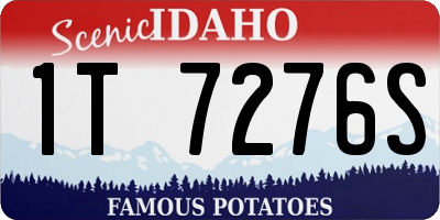 ID license plate 1T7276S