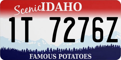 ID license plate 1T7276Z