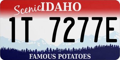 ID license plate 1T7277E