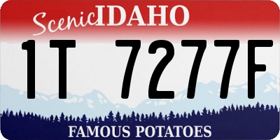 ID license plate 1T7277F