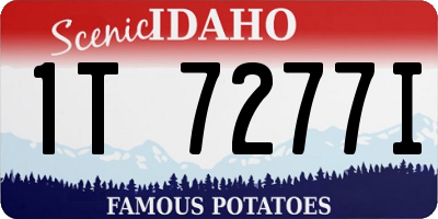 ID license plate 1T7277I