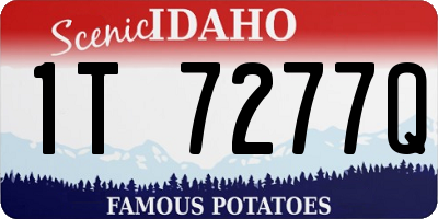 ID license plate 1T7277Q