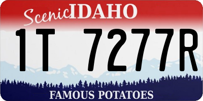ID license plate 1T7277R