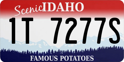 ID license plate 1T7277S