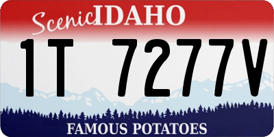 ID license plate 1T7277V